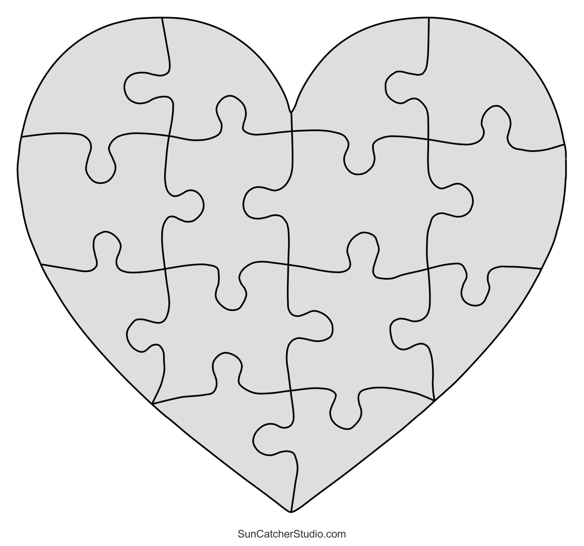diy jigsaw puzzles (free patterns, stencils & templates) – free
